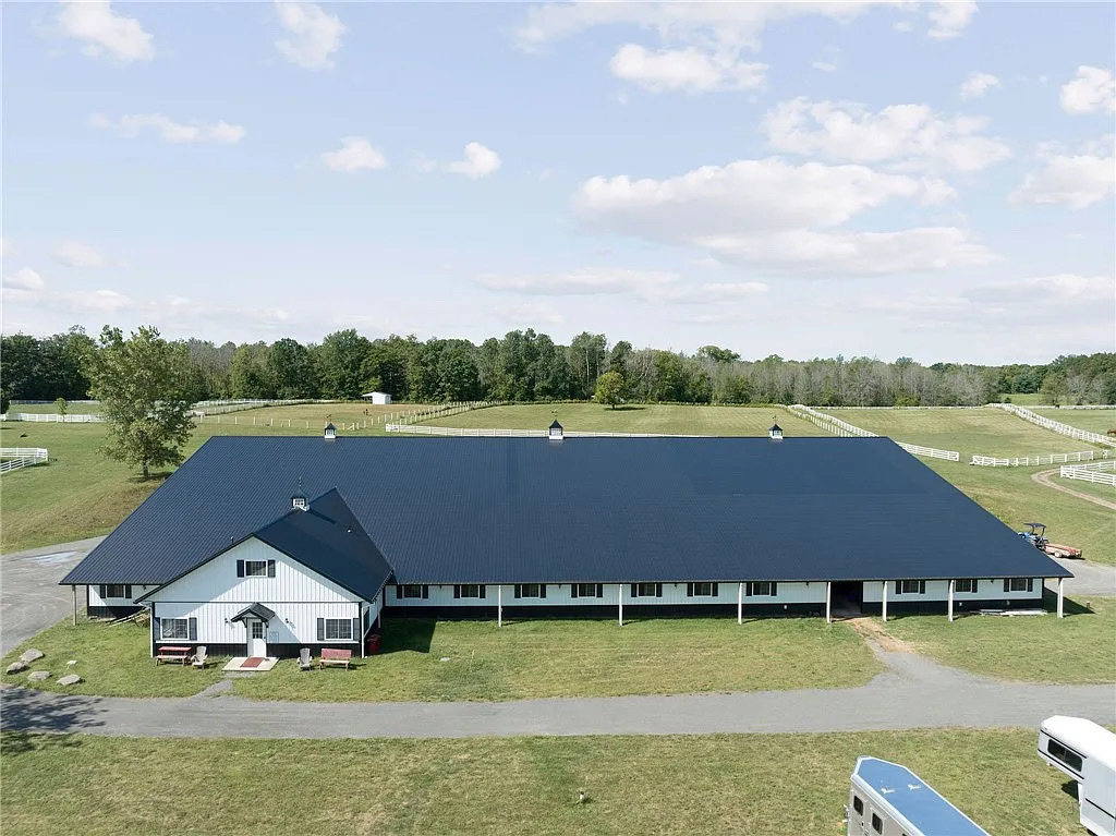 Elite Equestrian Estate minutes from Cornell University | Living Quarters + Stables | For Sale